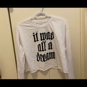 Biggie smalls cropped top